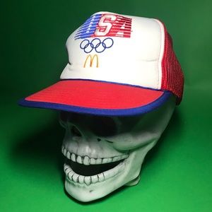USA Olympics McDonald's 1984 Trucker Hat New